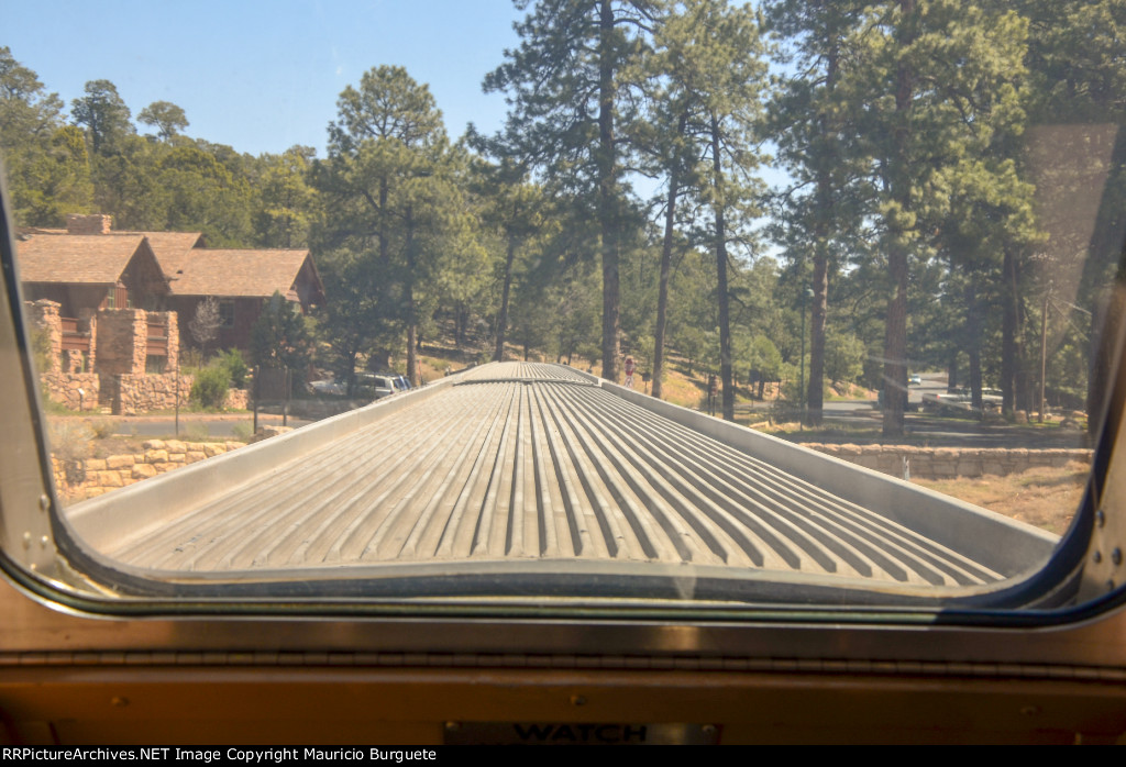 Grand Canyon Railway view from Coconino Dome interior